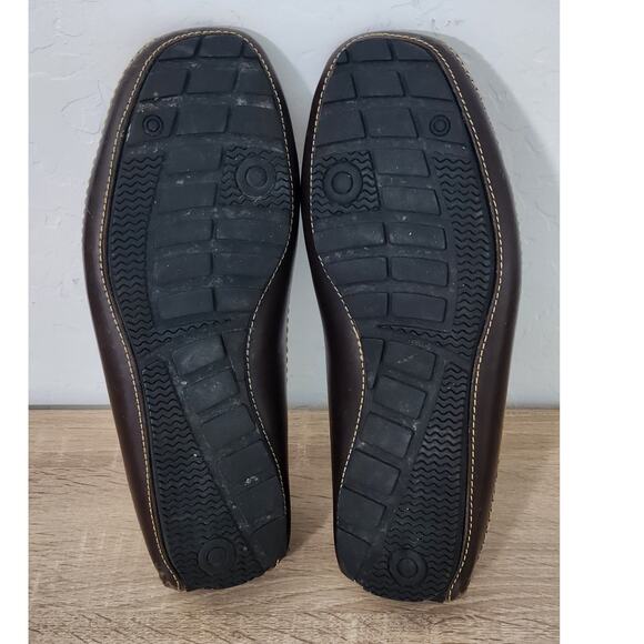 Cole Haan Men's Size 8 Brown Leather Dress Shoes Square Toe Slip On Shoes C05635 - Picture 10 of 10